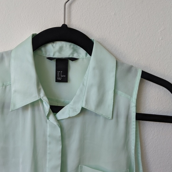 H&M Mint Blouse - Picture 4 of 4